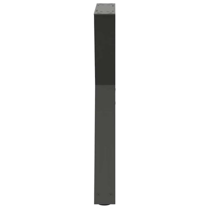 Gambe per tavolo da pranzo 2 pz Antracite 60x(72-73,3) cm