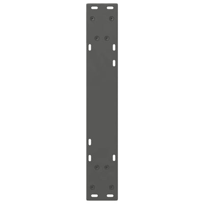 Gambe per Tavolo da Pranzo 2pz Antracite 60x(72-73,3)cm Acciaio - homemem39
