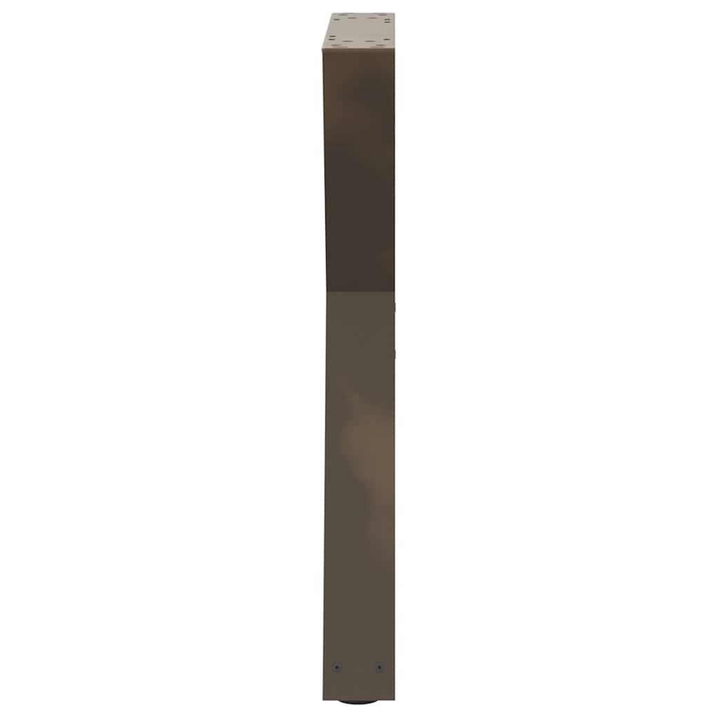 Gambe per Tavolo da Pranzo 2 pz Naturale 60x(72-73,3)cm Acciaio - homemem39