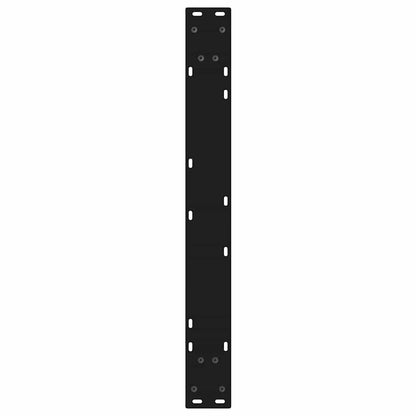 Gambe per Tavolo da Pranzo 2 pz Nero 70x(72-73,3) cm in Acciaio - homemem39