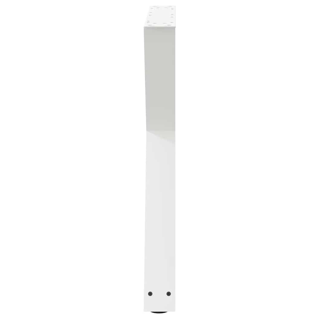 Gambe per tavolo da pranzo 2 pz bianche 70x(72-73,3) cm