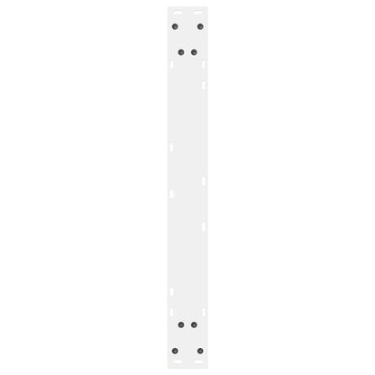 Gambe per Tavolo da Pranzo 2 pz Bianco 70x(72-73,3) cm Acciaio - homemem39