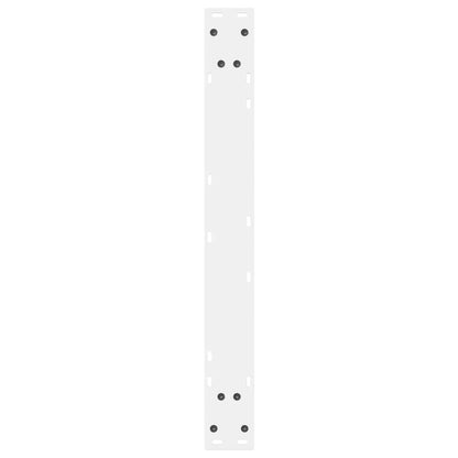 Gambe per tavolo da pranzo 2 pz bianche 70x(72-73,3) cm