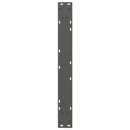 Gambe per Tavolo da Pranzo 2pz Antracite 70x(72-73,3)cm Acciaio - homemem39