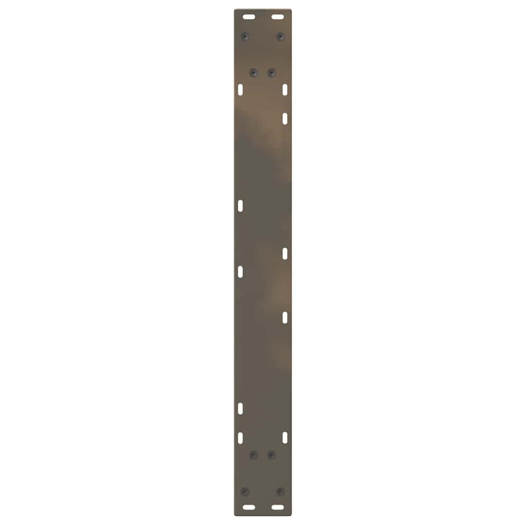 Gambe per Tavolo da Pranzo 2pz Naturale 70x(72-73,3)cm Acciaio - homemem39