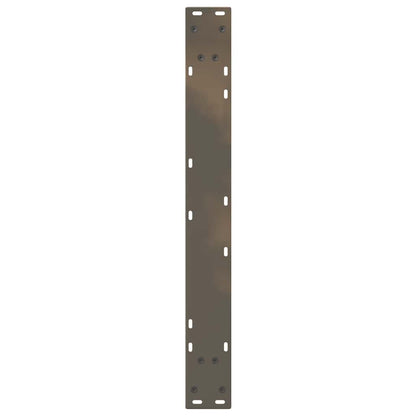 Gambe per Tavolo da Pranzo 2pz Naturale 70x(72-73,3)cm Acciaio - homemem39