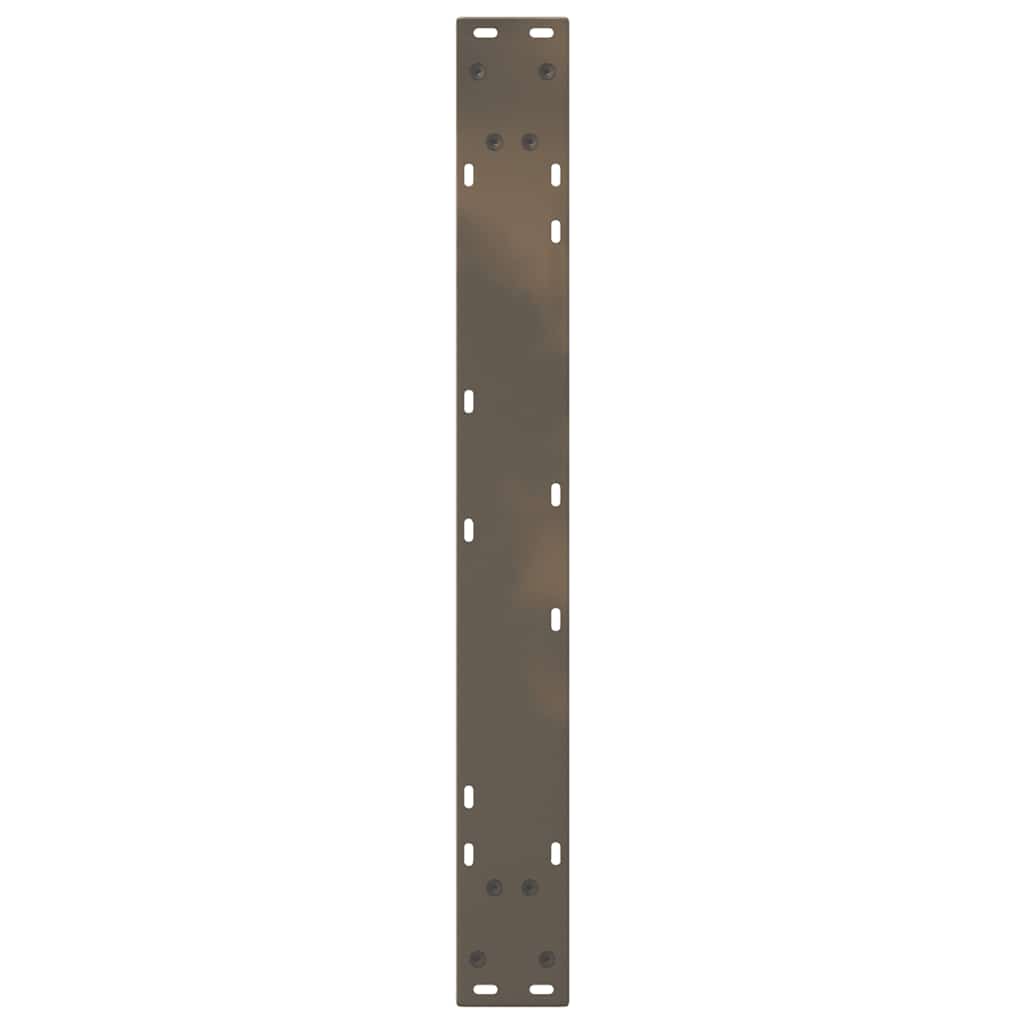 Gambe per Tavolo da Pranzo 2 pz Naturale 80x(72-73,3)cm Acciaio - homemem39