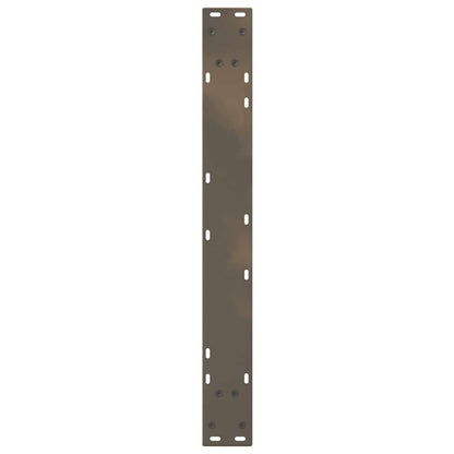 Gambe per Tavolo da Pranzo 2 pz Naturale 80x(72-73,3)cm Acciaio - homemem39