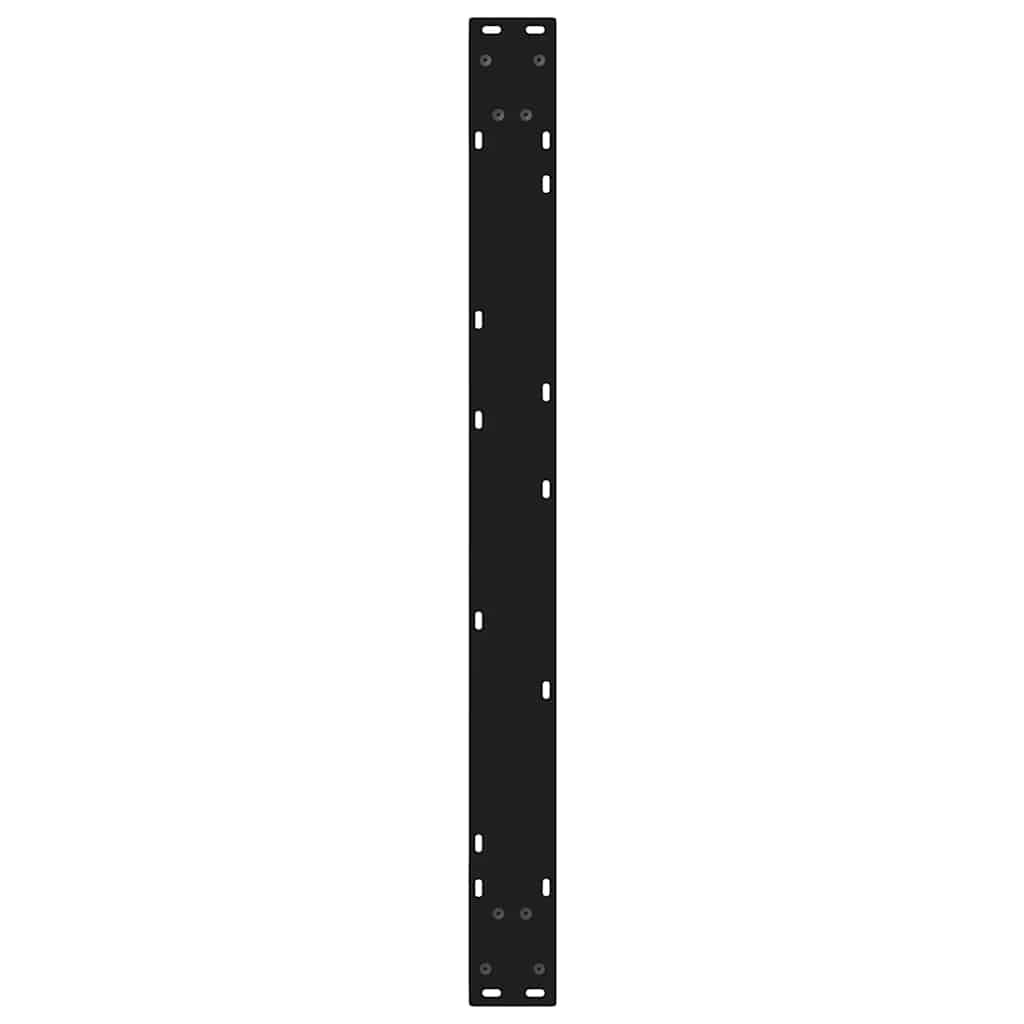 Gambe per tavolo da pranzo 2 pz nere 90x(72-73,3) cm in acciaio