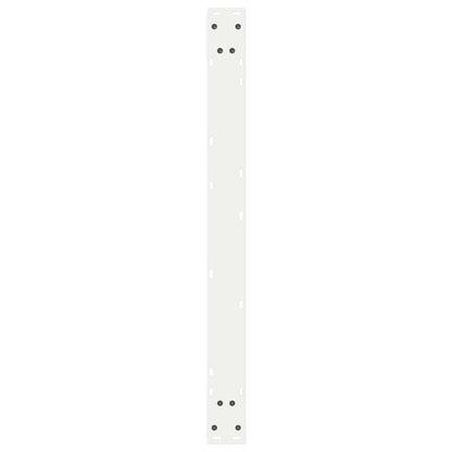 Gambe per Tavolo da Pranzo 2 pz Bianco 90x(72-73,3) cm Acciaio - homemem39