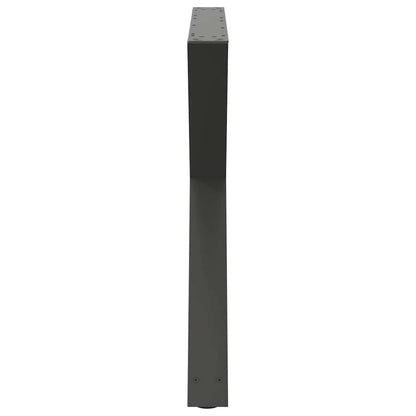 Gambe per Tavolo da Pranzo 2pz Antracite 90x(72-73,3)cm Acciaio - homemem39