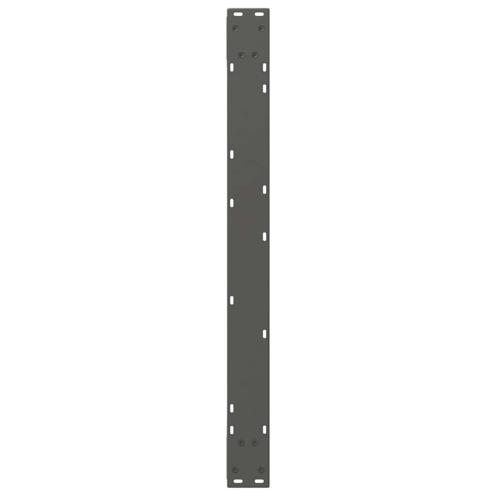 Gambe per Tavolo da Pranzo 2pz Antracite 90x(72-73,3)cm Acciaio - homemem39