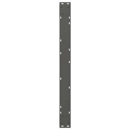 Gambe per Tavolo da Pranzo 2pz Antracite 90x(72-73,3)cm Acciaio - homemem39