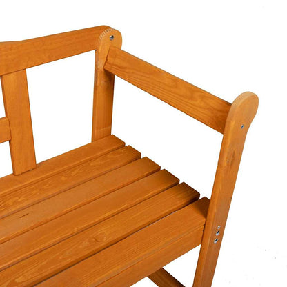 Panchina da esterno Marrone 119 x 44 x 76 cm Pino massello | homemem39