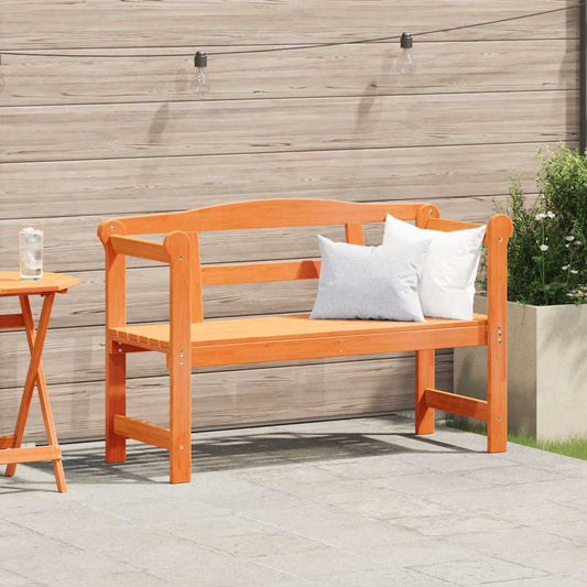 Panchina da esterno Marrone 119 x 44 x 76 cm Pino massello