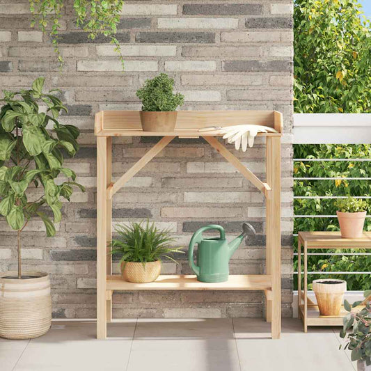 Supporti per piante con lo scaffale Beige 75 x 40 x 90 cm