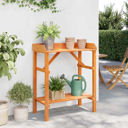 Supporti per piante con lo scaffale Marrone 75 x 40 x 90 cm