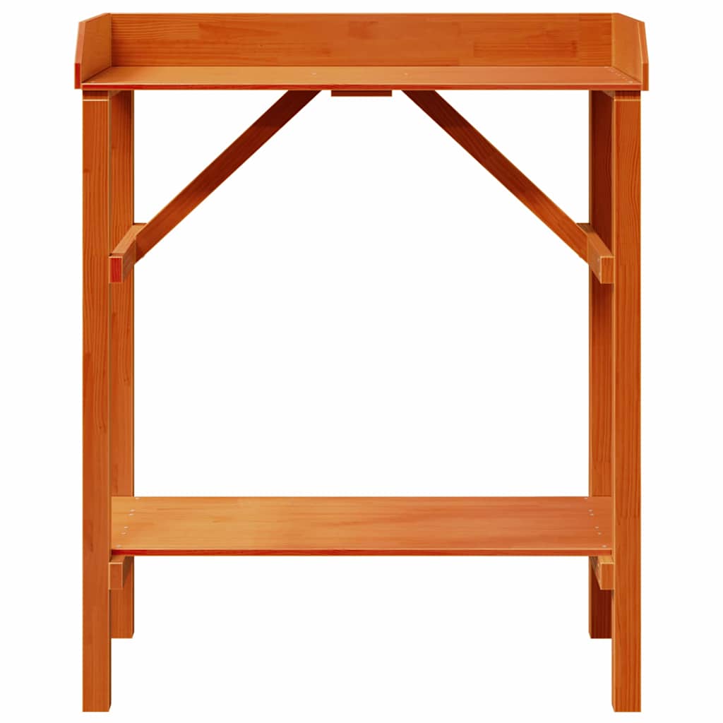 Supporti per piante con lo scaffale Marrone 75 x 40 x 90 cm