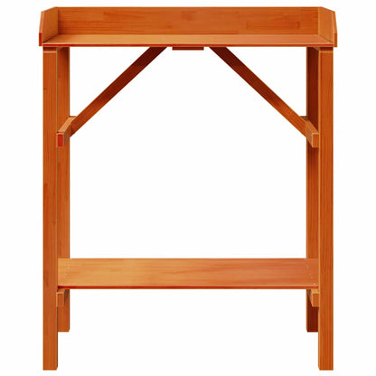 Supporti per piante con lo scaffale Marrone 75 x 40 x 90 cm