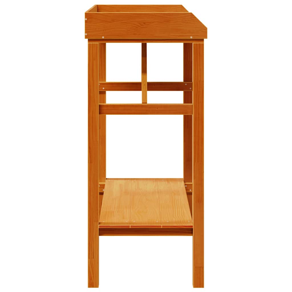 Supporti per piante con lo scaffale Marrone 75 x 40 x 90 cm