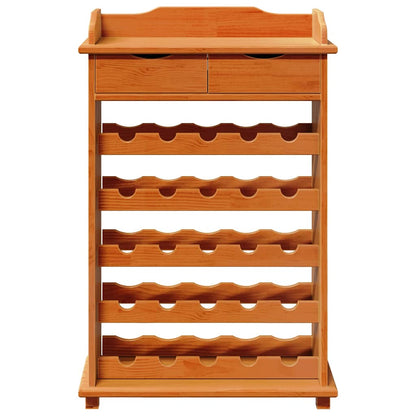 Portabottiglie Marrone 90 x 60 x 30 cm Legno di pino massello