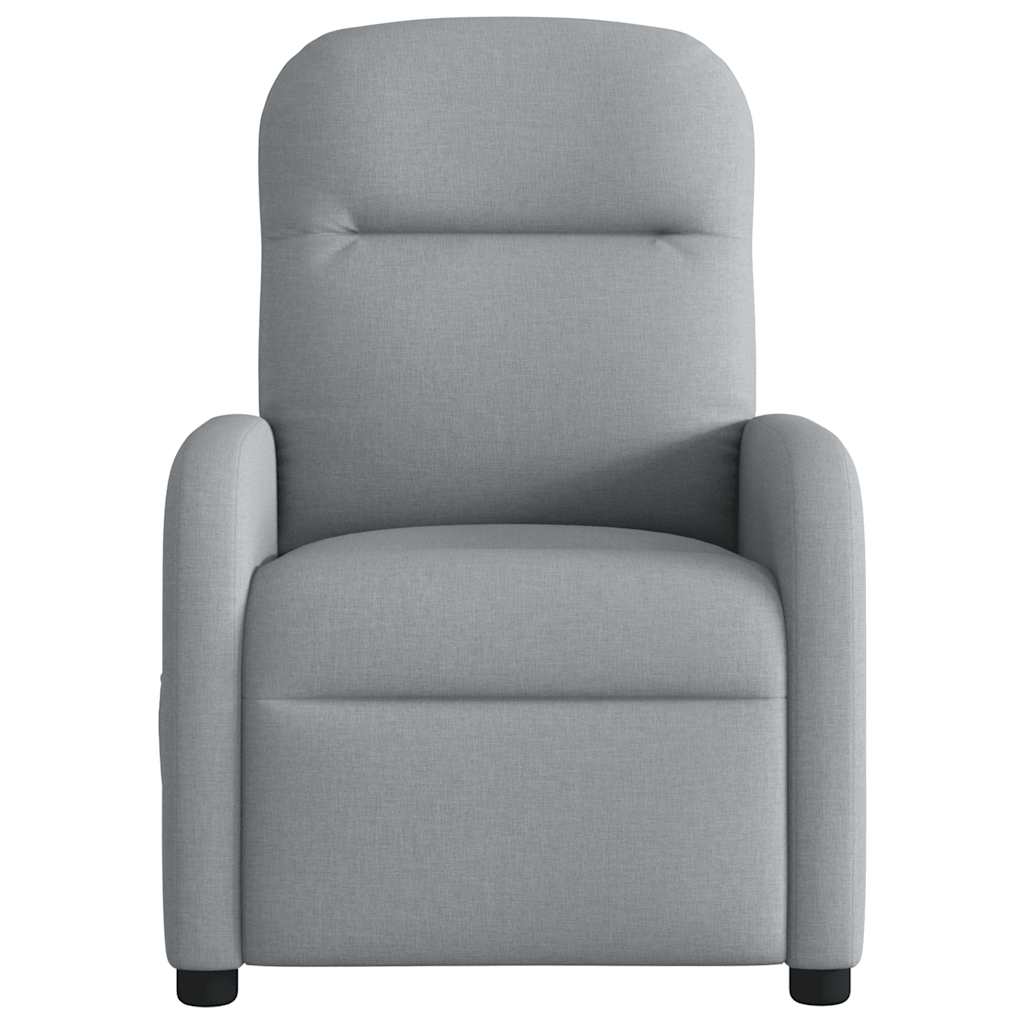 Poltrona Elettrica Reclinabile Grigio Chiaro in Tessuto | homemem39