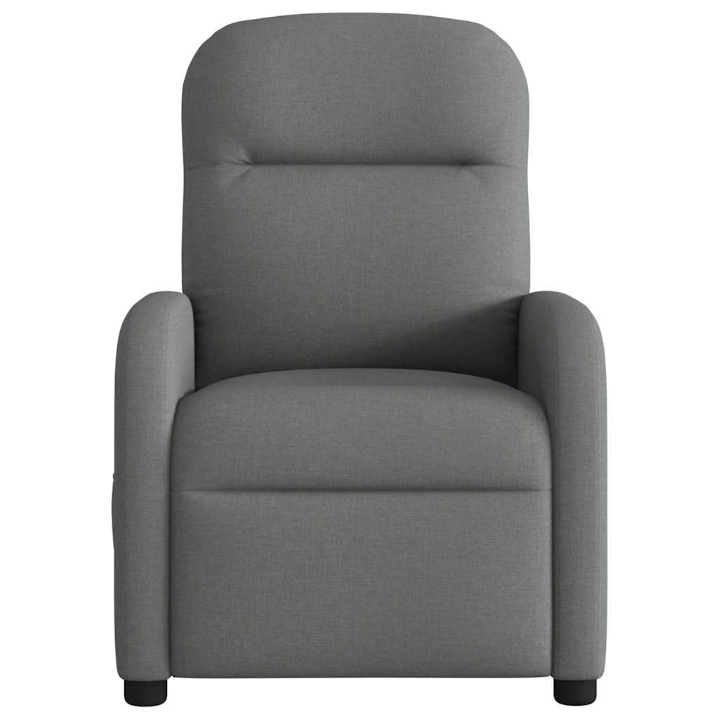 Poltrona Elettrica Reclinabile Grigio Scuro in Tessuto | homemem39