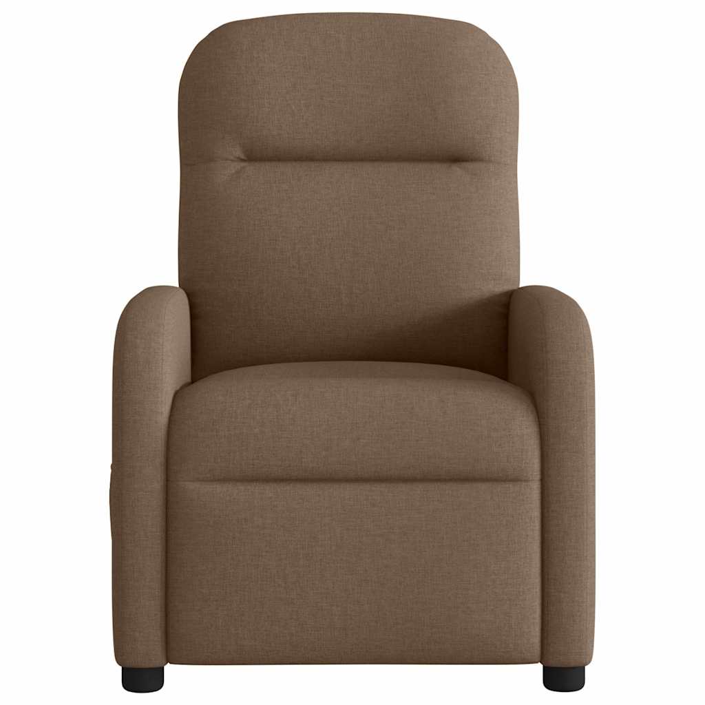 Poltrona Elettrica Reclinabile Marrone in Tessuto | homemem39