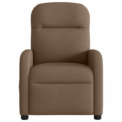 Poltrona Elettrica Reclinabile Marrone in Tessuto | homemem39