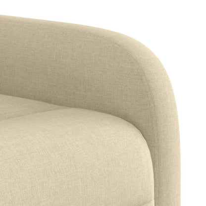 Poltrona Alzapersona Reclinabile Crema in Tessuto - homemem39