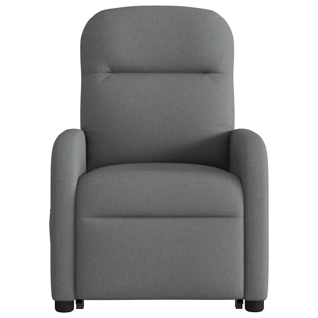 Poltrona Alzapersona Massaggi Reclinabile Grigio Scuro Tessuto | homemem39