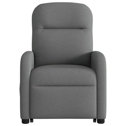 Poltrona Alzapersona Massaggi Reclinabile Grigio Scuro Tessuto | homemem39