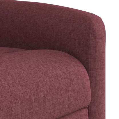 Poltrona Alzapersona Reclinabile Rosso Vino in Tessuto - homemem39