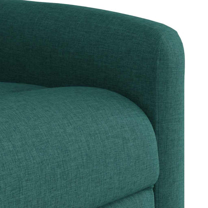 Poltrona Alzapersona Massaggiante Verde Scuro in Tessuto | homemem39