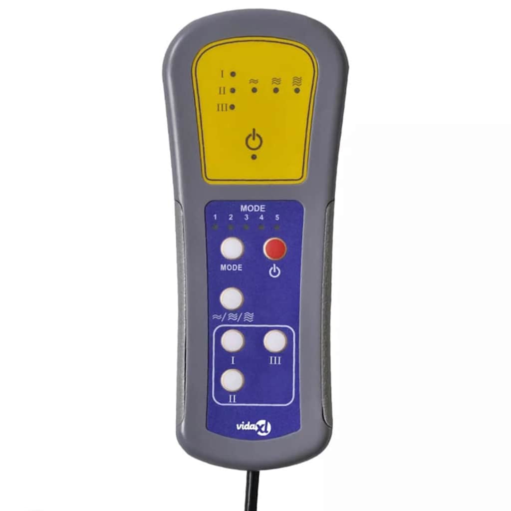 Poltrona a Rialzo Massaggi Reclinante Grigio Chiaro Microfibra