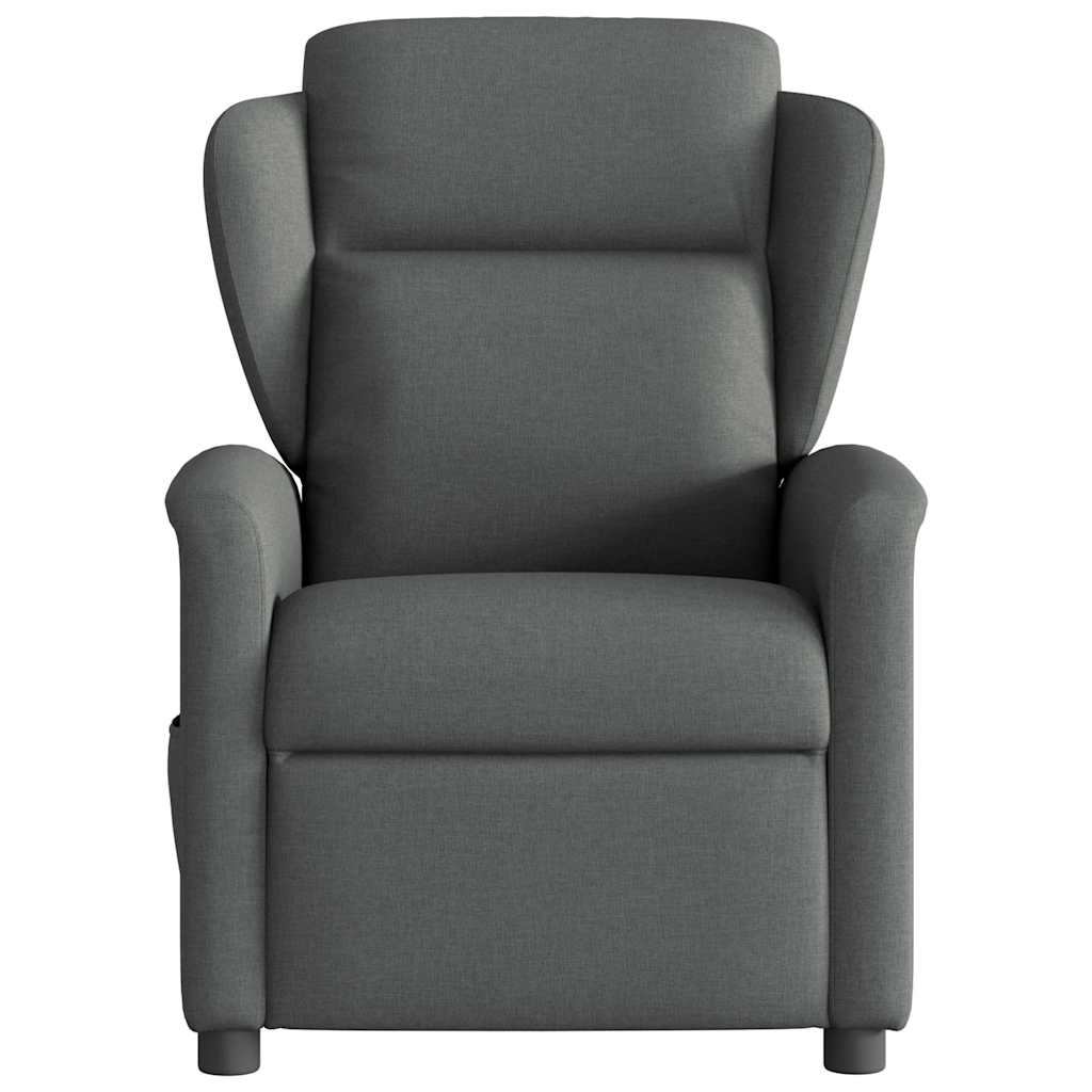 Poltrona Elettrica Reclinabile Grigio Scuro in Tessuto | homemem39