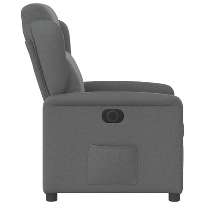 Poltrona Elettrica Reclinabile Grigio Scuro in Tessuto | homemem39