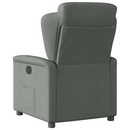 Poltrona Elettrica Reclinabile Grigio Scuro in Tessuto | homemem39