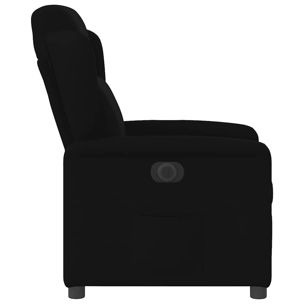 Poltrona Elettrica Reclinabile Nera in Tessuto | homemem39