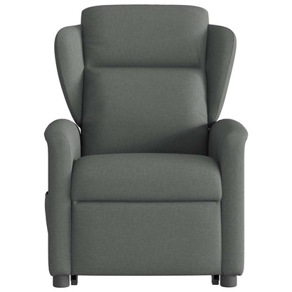 Poltrona Alzapersona Massaggi Reclinabile Grigio Scuro Tessuto | homemem39