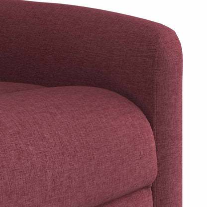 Poltrona Alzapersona Massaggio Reclinabile Rosso Vino Tessuto | homemem39