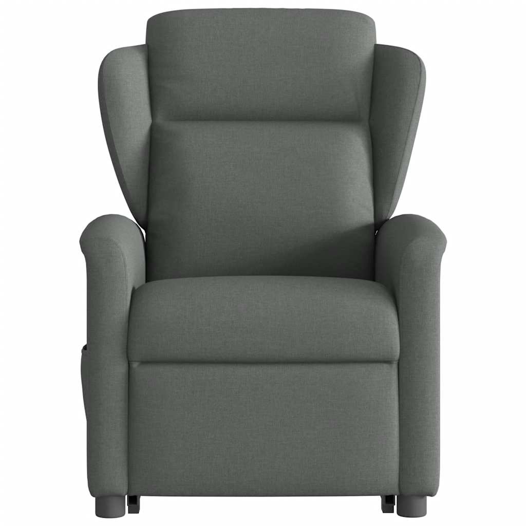 Poltrona Alzapersona Massaggi Elettrica Grigio Scuro Tessuto | homemem39