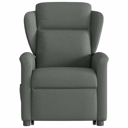 Poltrona Alzapersona Massaggi Elettrica Grigio Scuro Tessuto | homemem39
