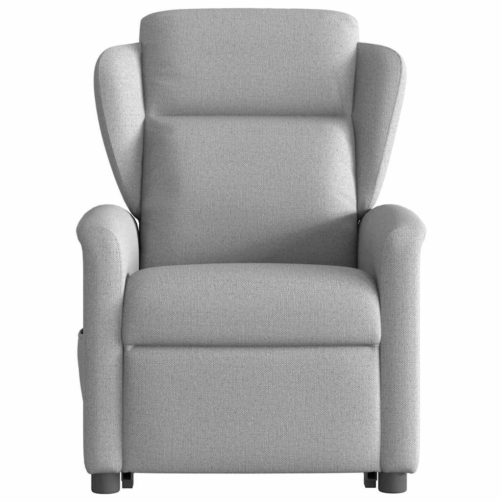 Poltrona Alzapersona Massaggi Elettrica Grigio Nuvola Tessuto | homemem39