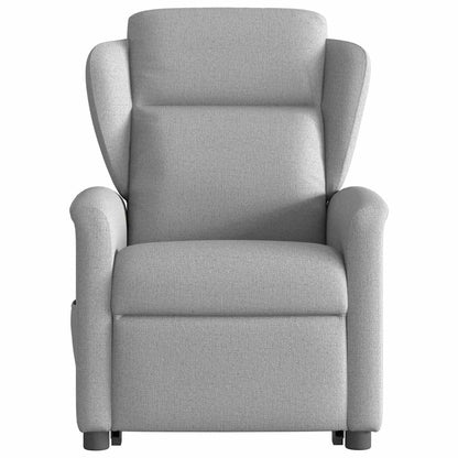 Poltrona Alzapersona Massaggi Elettrica Grigio Nuvola Tessuto | homemem39