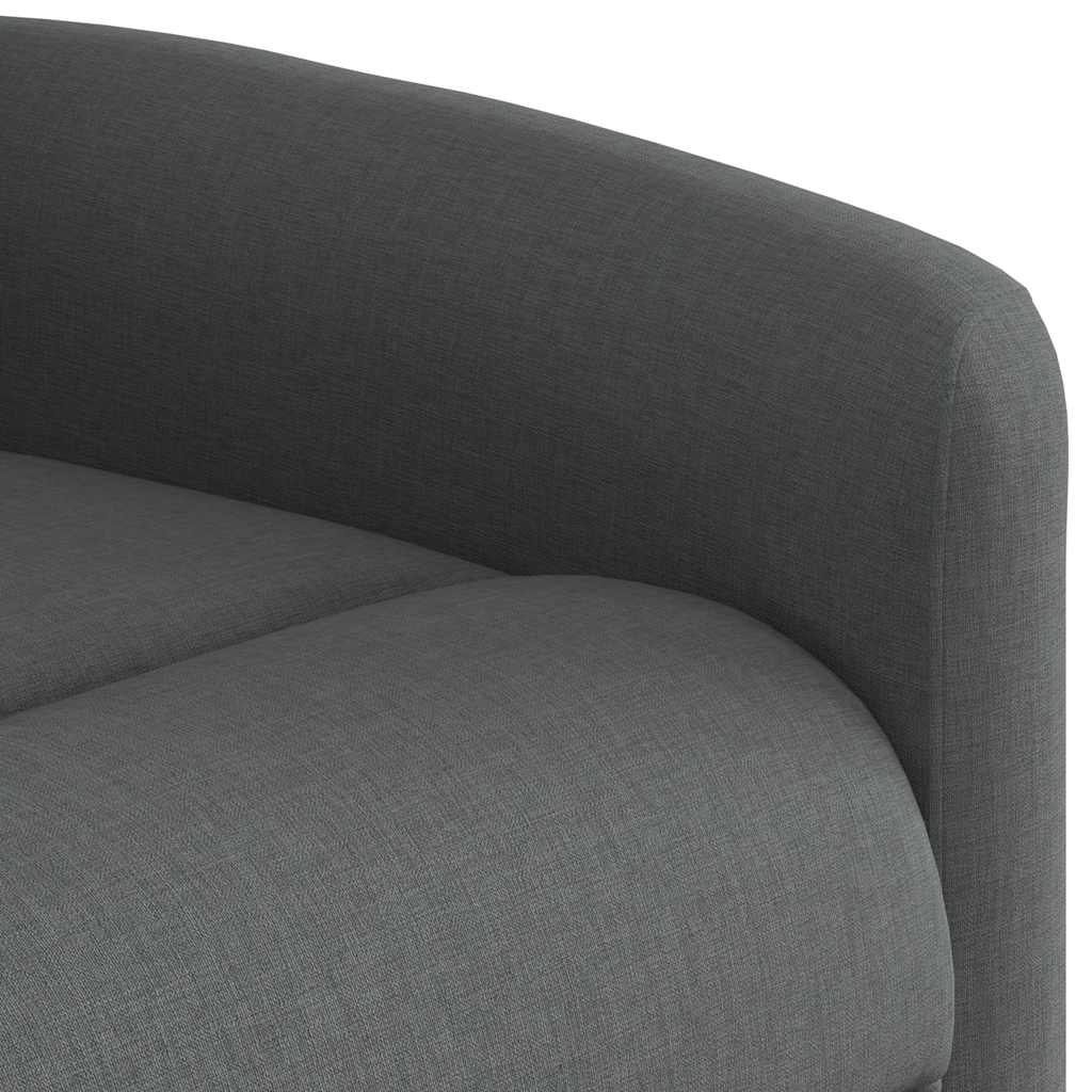 Poltrona Elettrica Reclinabile Grigio Scuro in Tessuto | homemem39