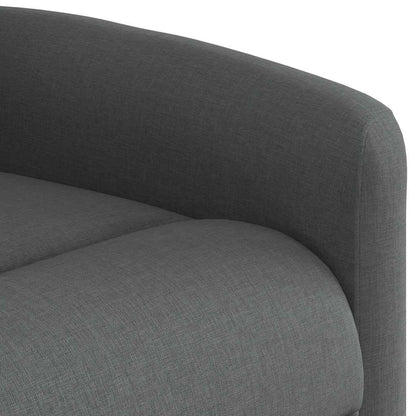 Poltrona Elettrica Reclinabile Grigio Scuro in Tessuto | homemem39