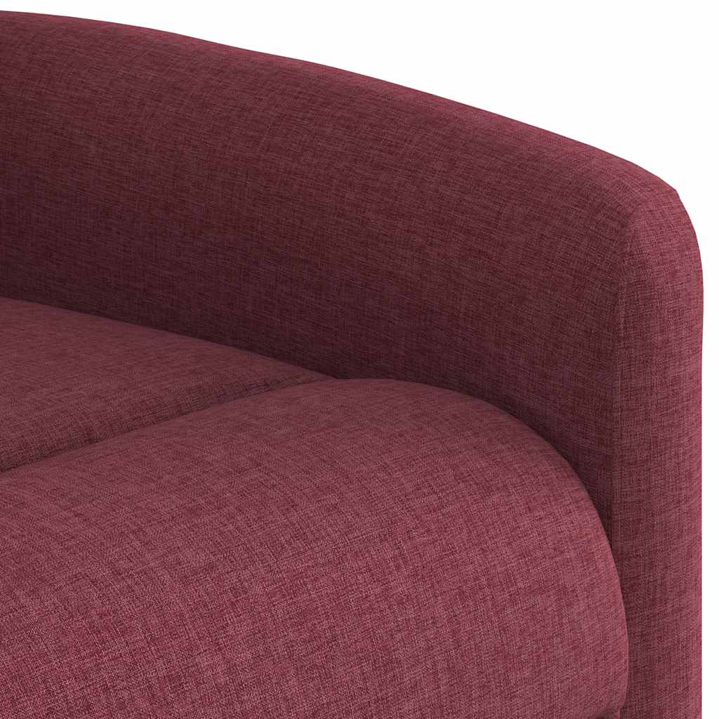 Poltrona Alzapersona Reclinabile Rosso Vino in Tessuto | homemem39