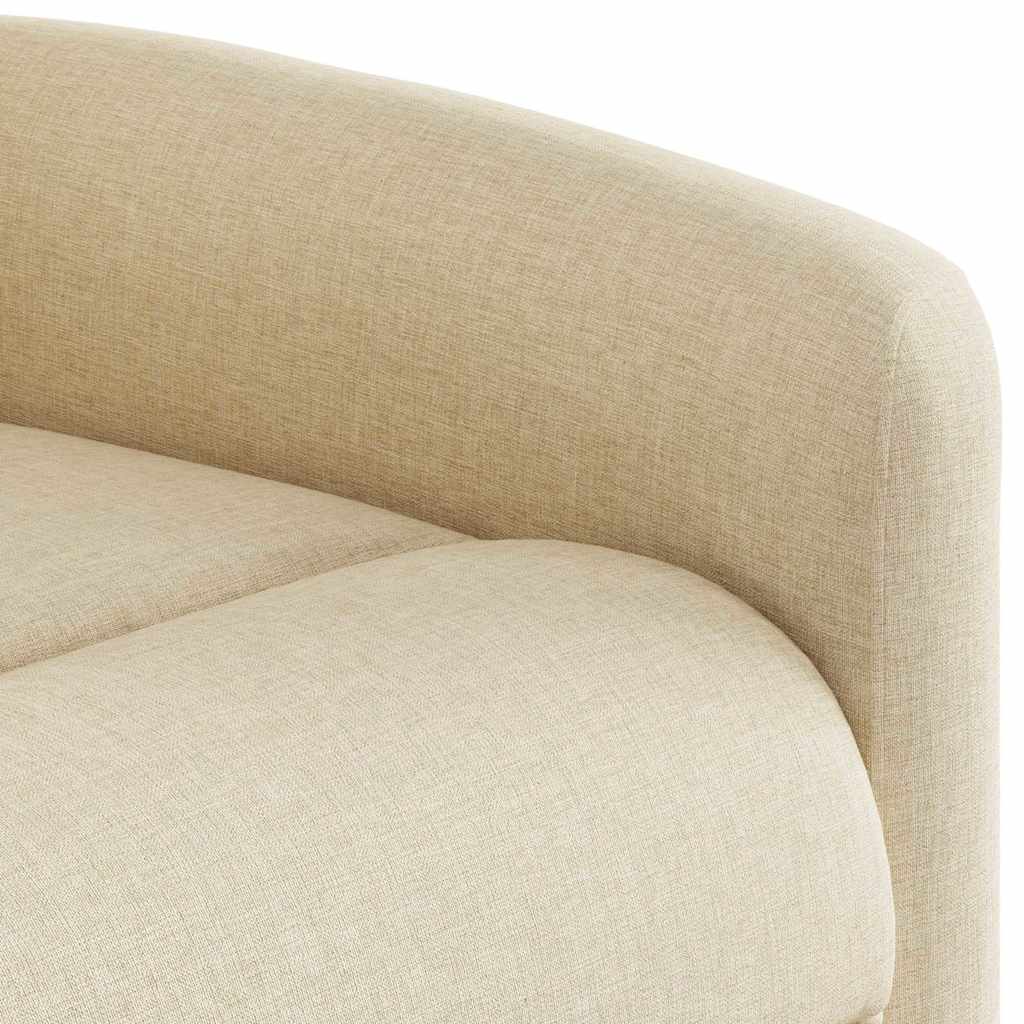 Poltrona Alzapersona Reclinabile Crema in Tessuto | homemem39