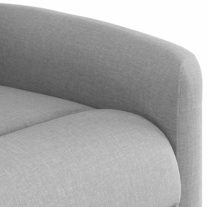 Poltrona Alzapersona Massaggi Reclinabile Grigio Nuvola Tessuto | homemem39